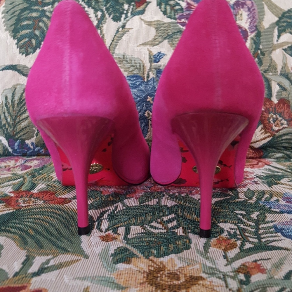 Betsey Johnson Pink Heels nwOt✅ SZ 8 ✅ - Picture 3 of 8